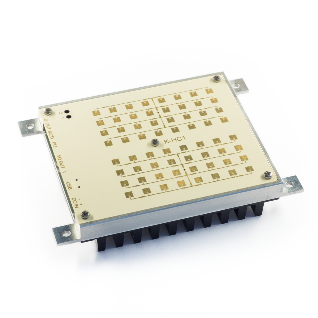K-HC1 is a high-end Radar transceiver with an asymmetrical narrow beam for long distance detectors.